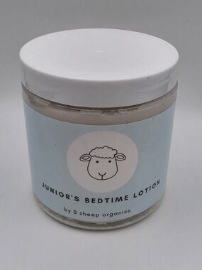 8 Sheep Organics Junior's Bedtime Lotion - White Cream